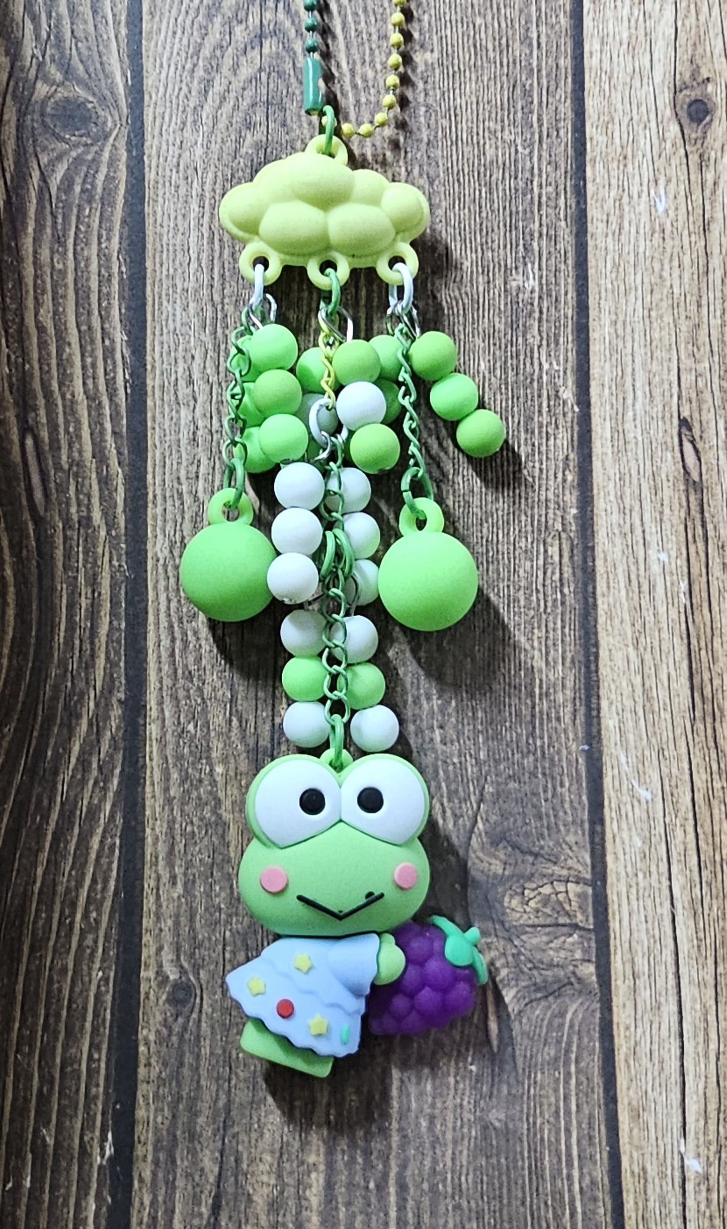 Frog with Grape Hanging Decor