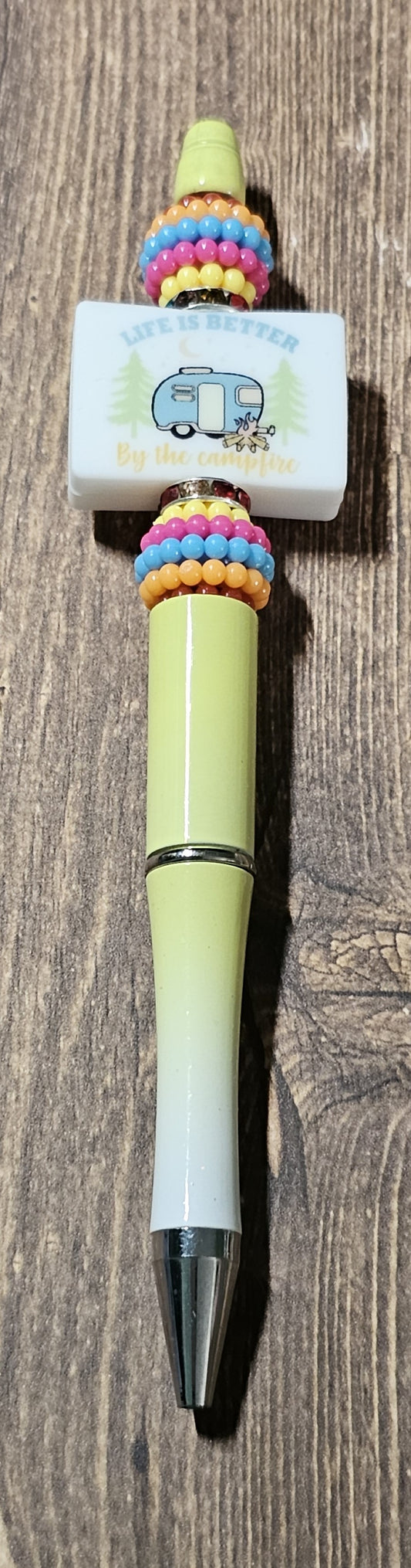 Yellow and White Ombre Camping Pen