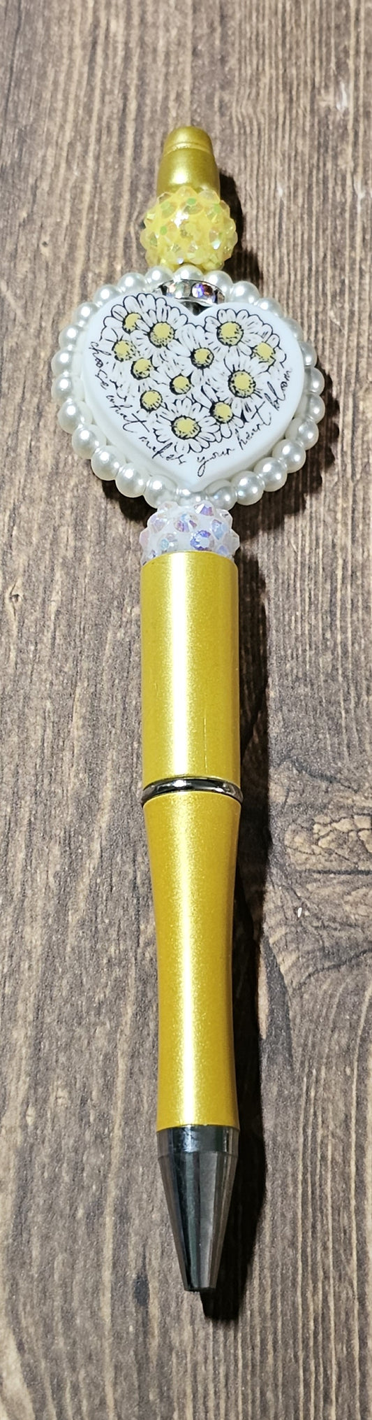 Gold Daisy Pen