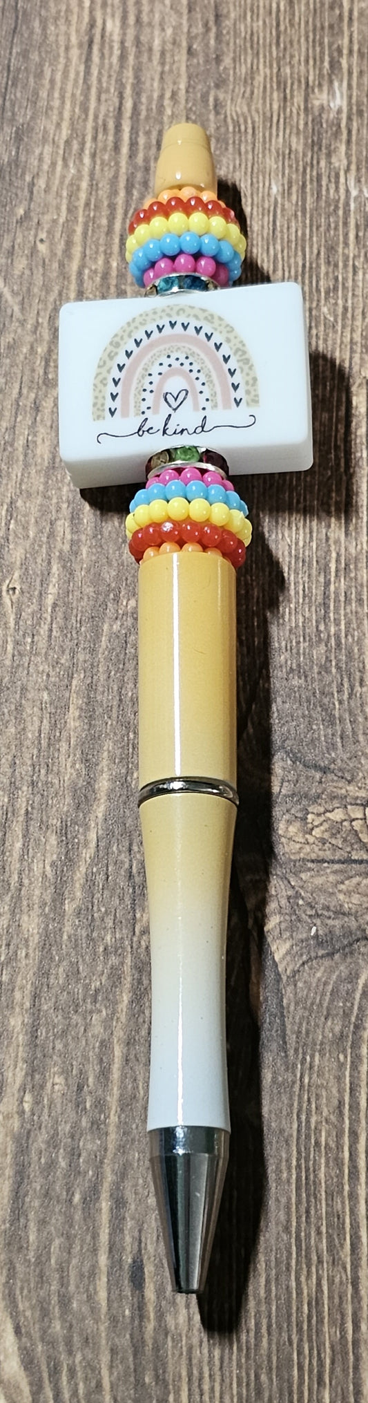 Orange and White Ombre Kind Pen