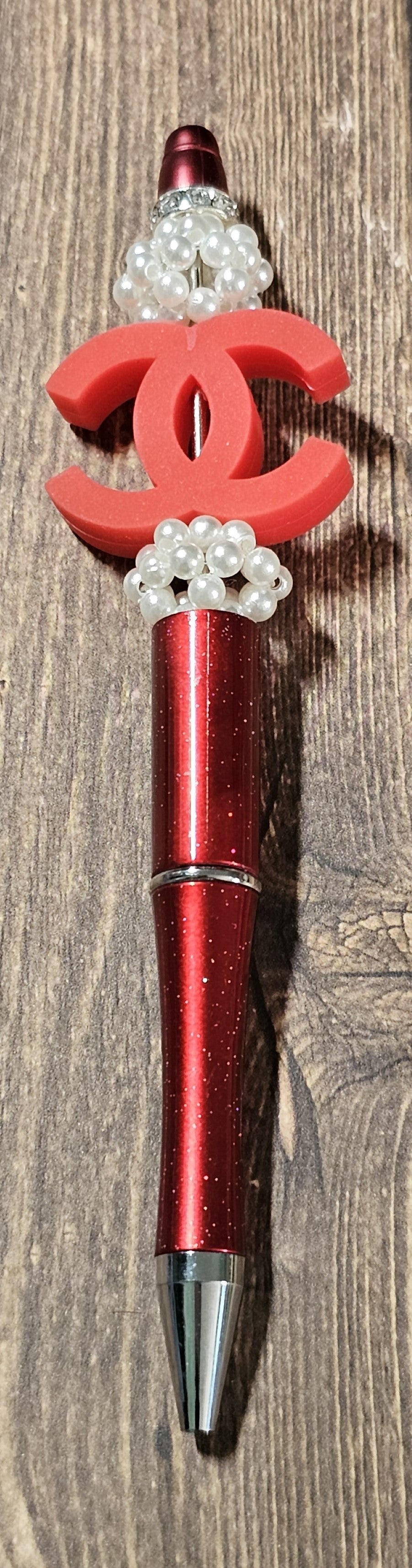 Red with Pearl C's Pen