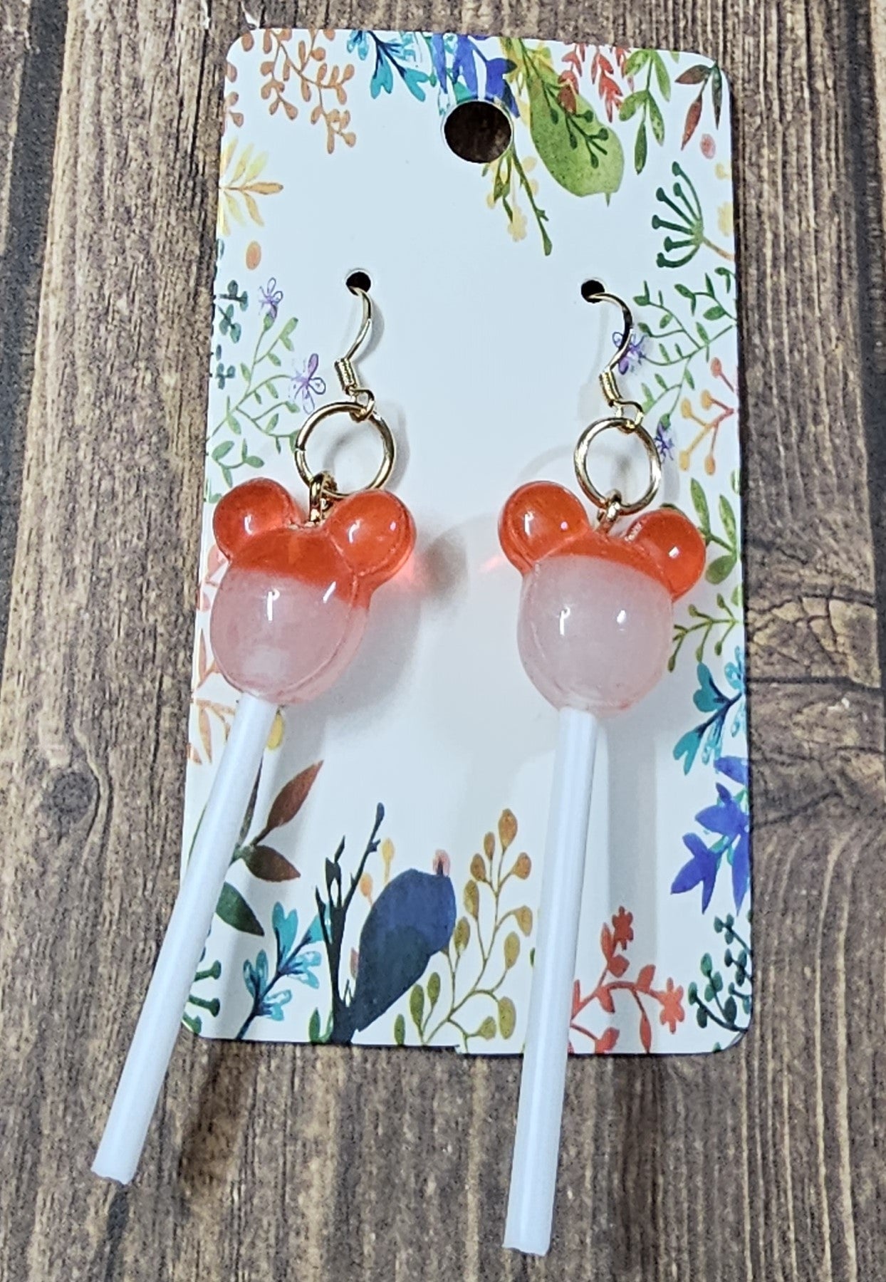 Red Mouse Earrings