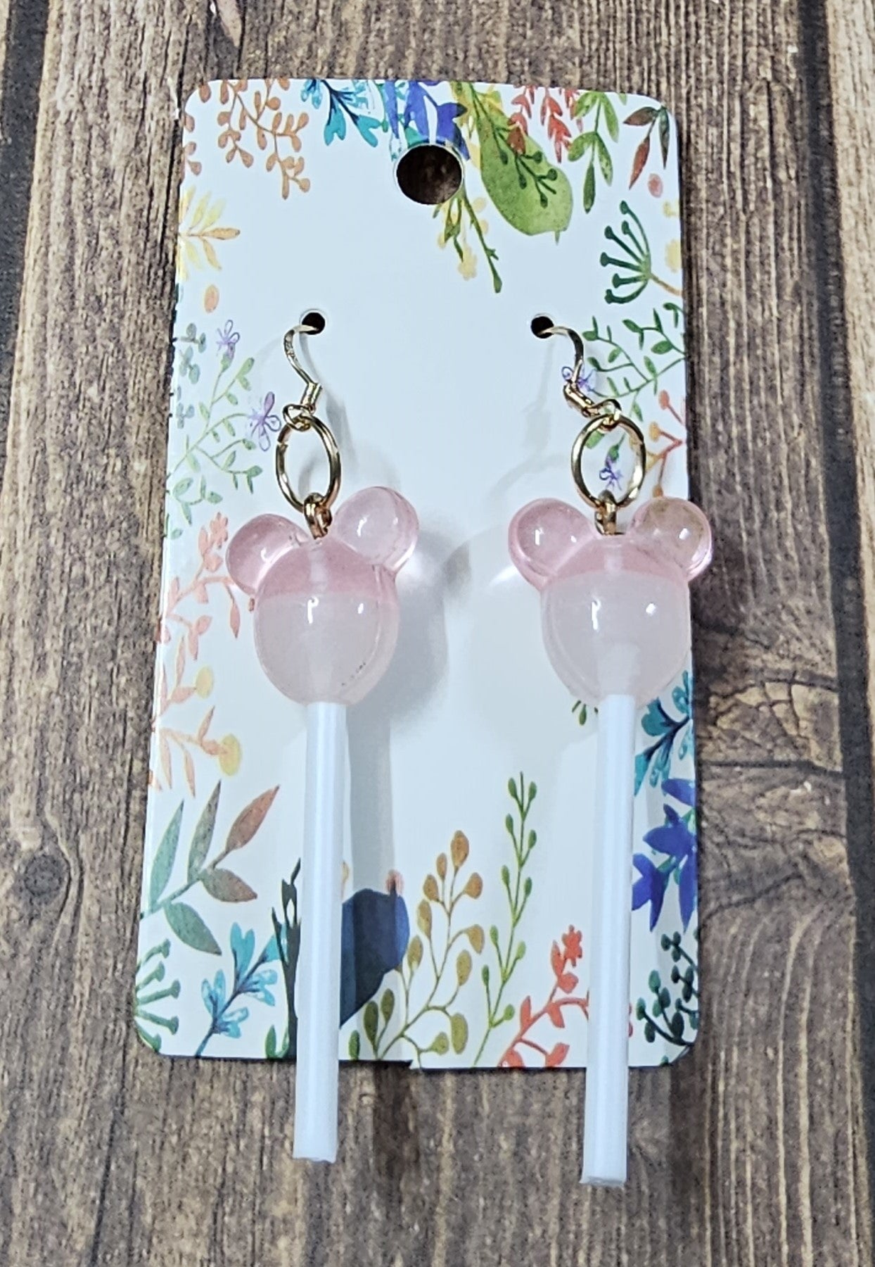 Pink Mouse Earrings