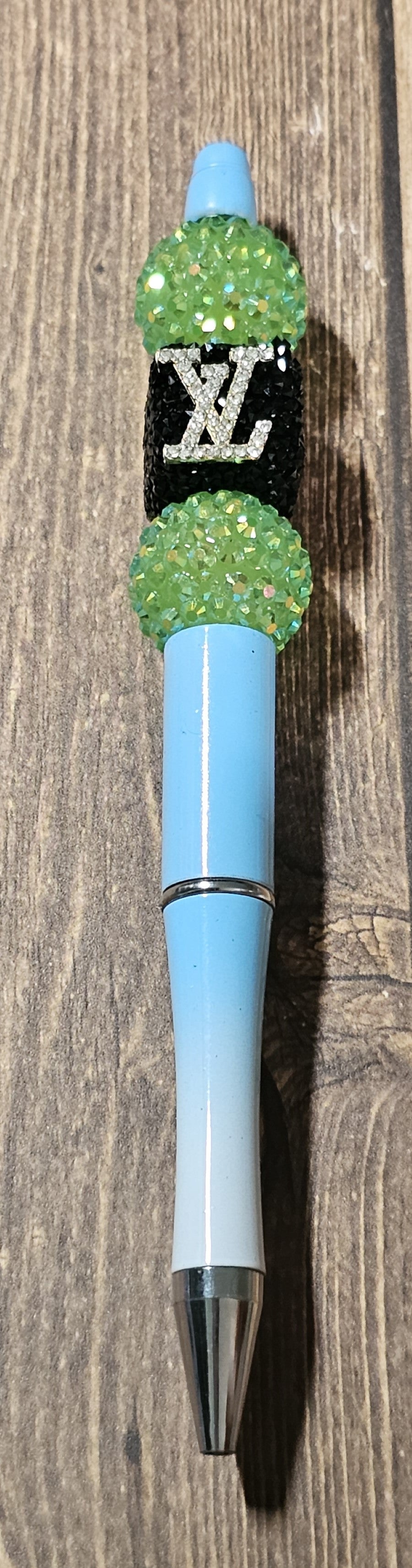 Light Blue and White Ombre and Green eLVe Pen