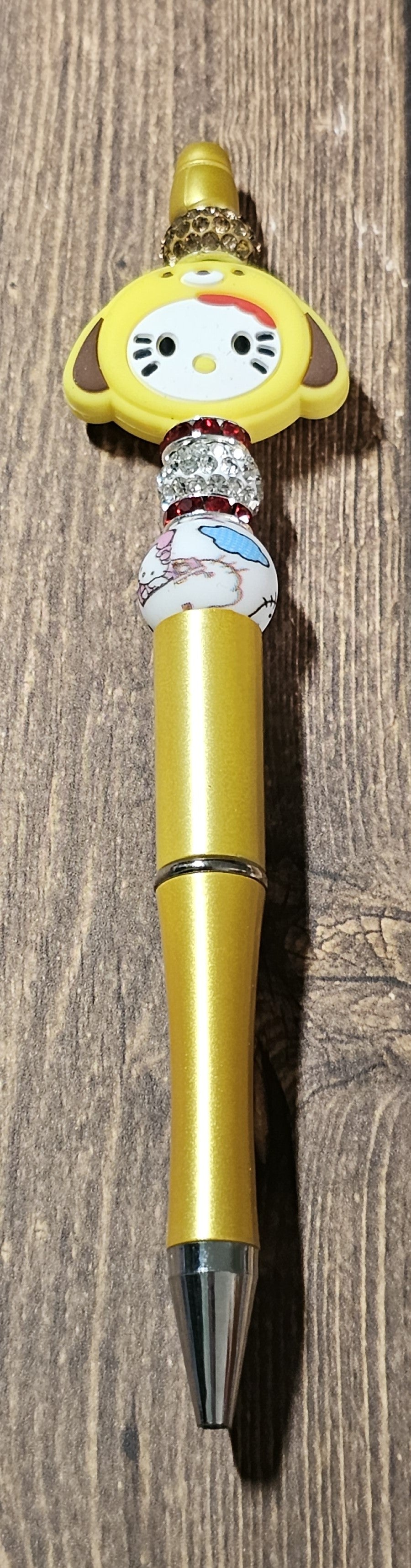 Gold Yellow Puppy Kitty Pen