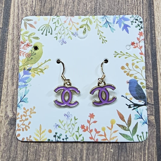 Purple Luxury Earrings