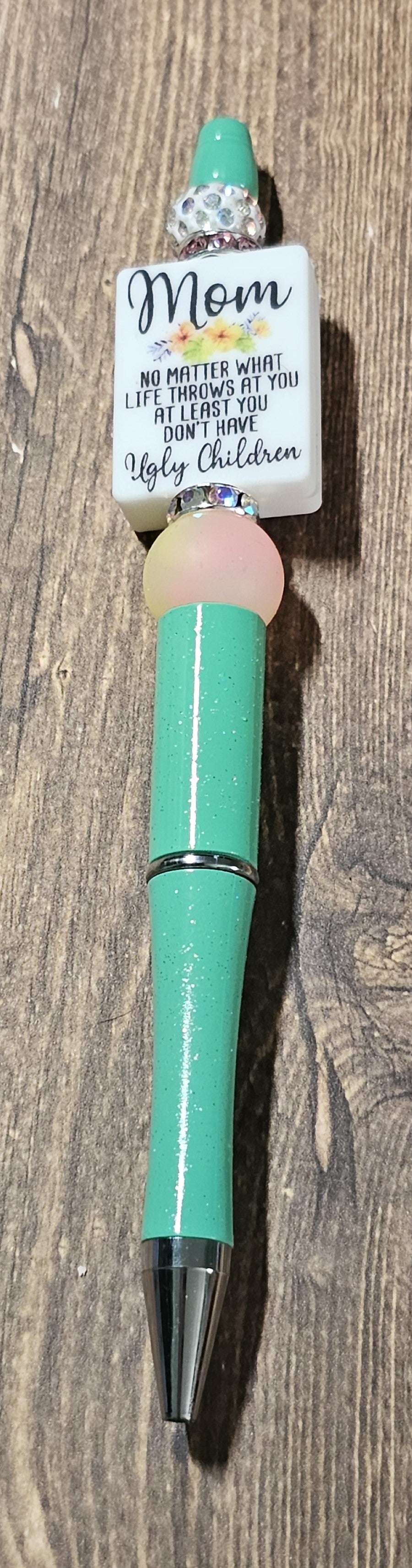 Teal Mom Pen