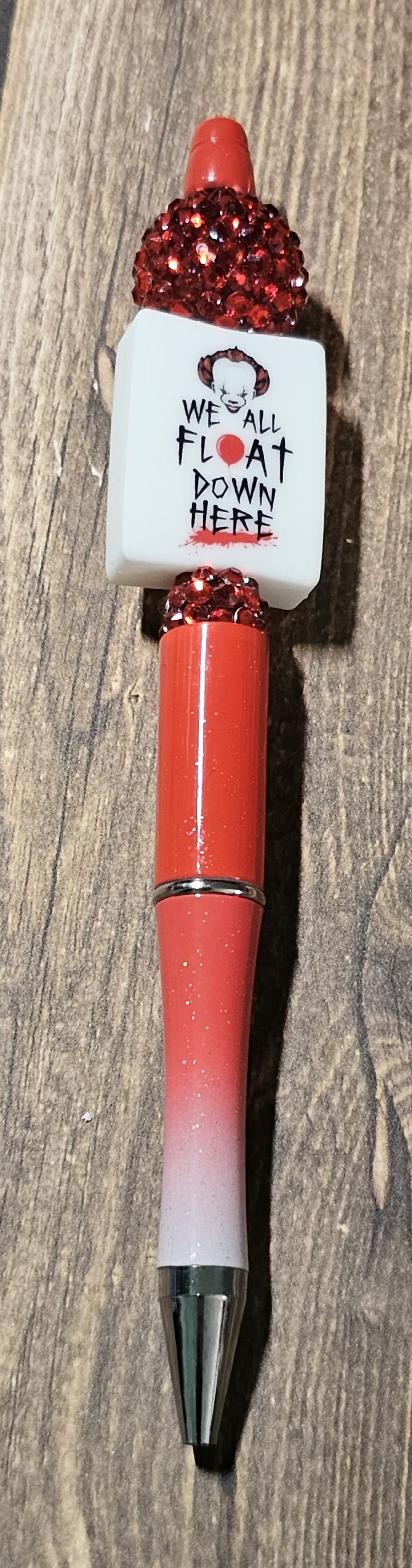 Red and White Ombre Clown Pen