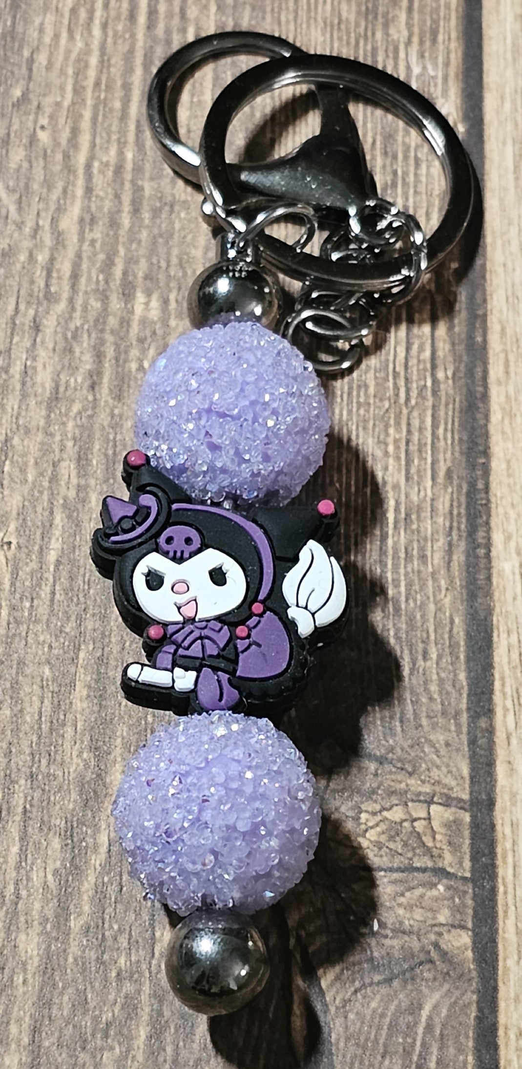 Punk Bunny Witch Metal Keychain