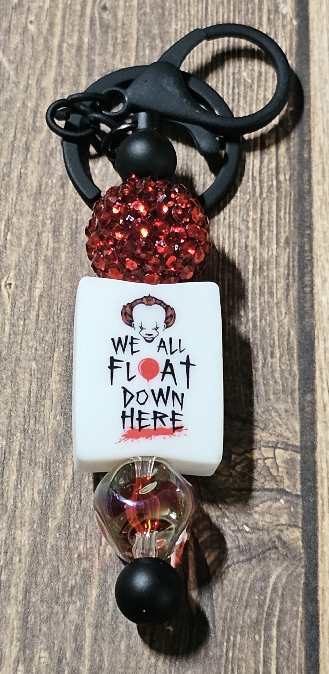 Scary Clown Metal Keychain