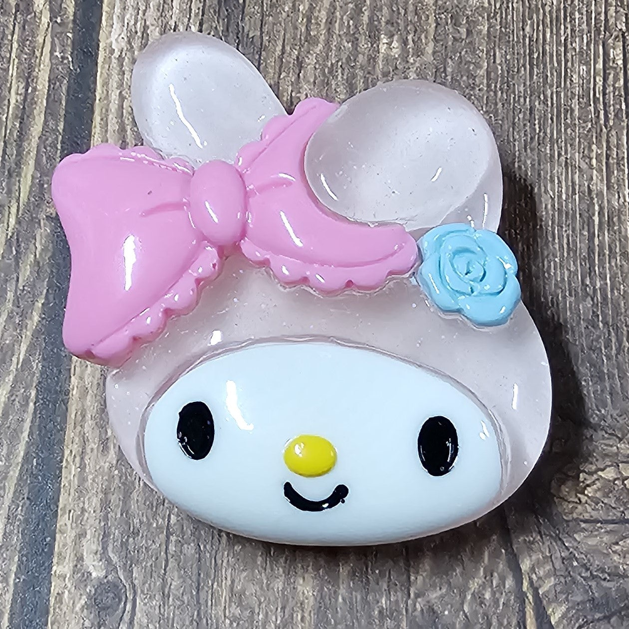 Pink Bunny with Pink Bow Phone Holder