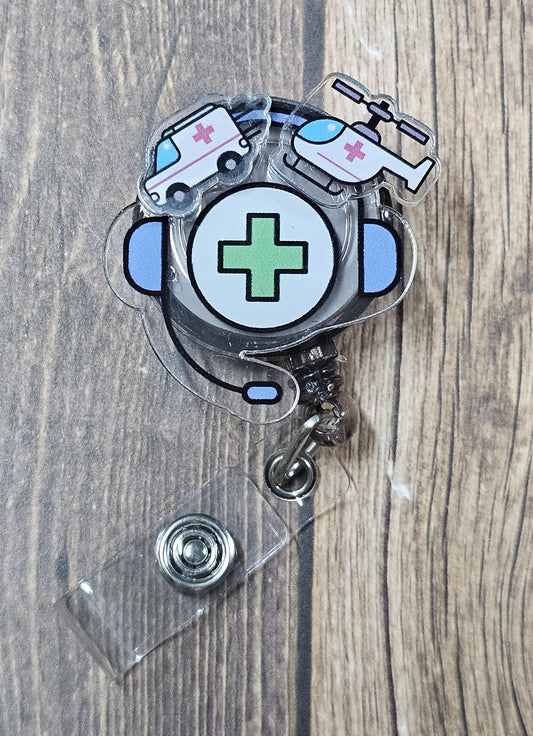 Medical Transportation Badge Reel