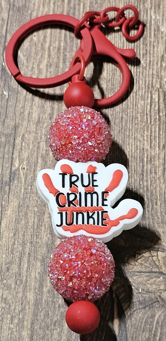 True Crime Metal Keychain