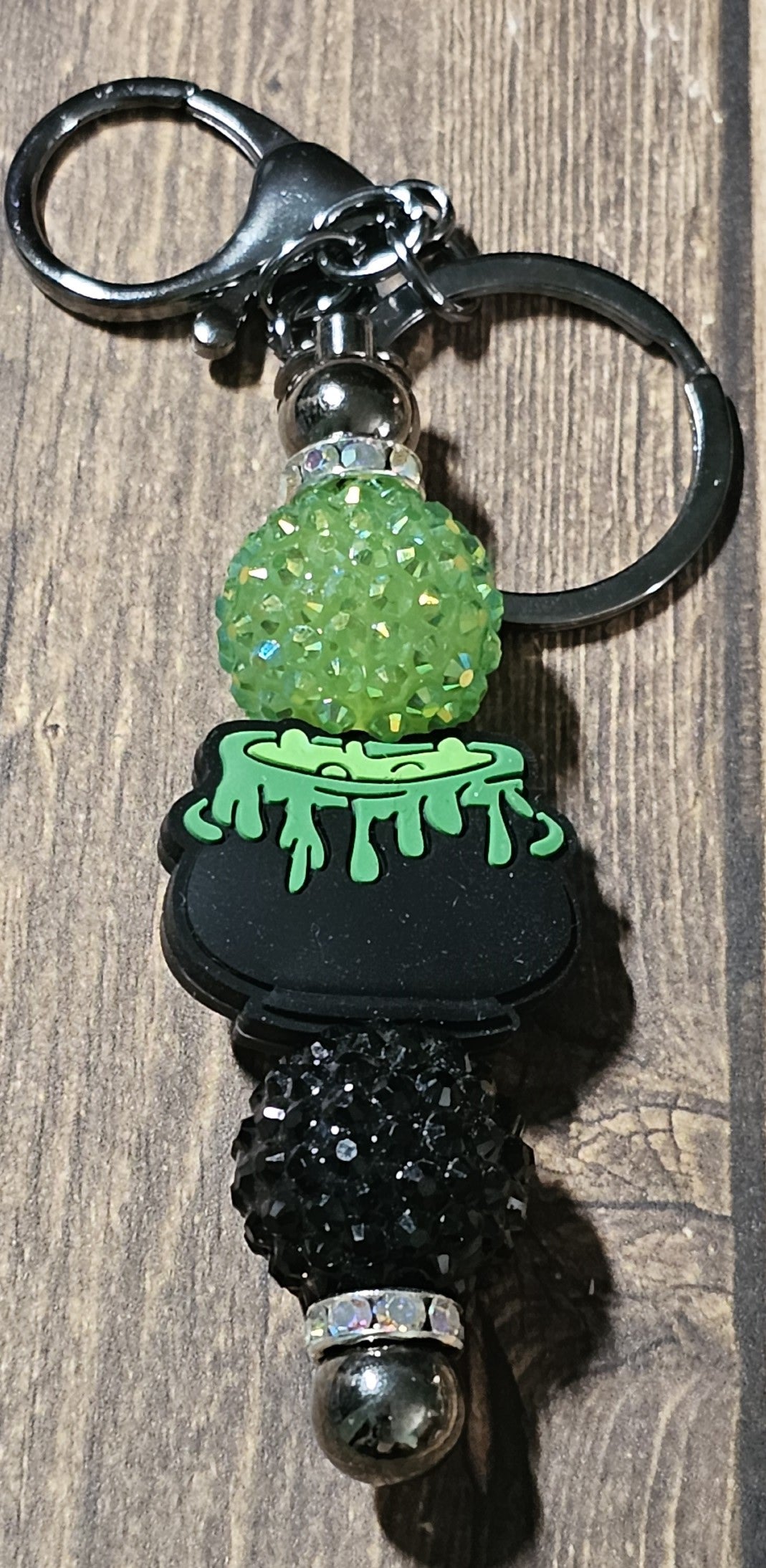 Witches Brew Metal Keychain